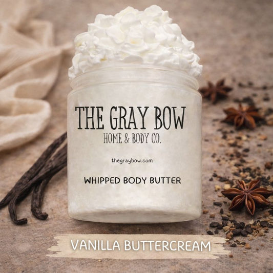 Whipped Body Butter,  Original Non-greasy, Natural Body Moisturizer, Bridesmaid Gift, Handcrafted Personal Gift Idea, Body Cream Vanilla Buttercream
