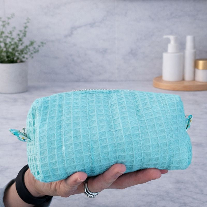 Aquarius Quilted Makeup / Cosmetic Bag