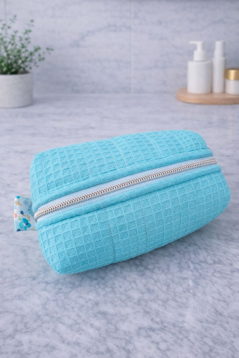 Aquarius Quilted Makeup / Cosmetic Bag