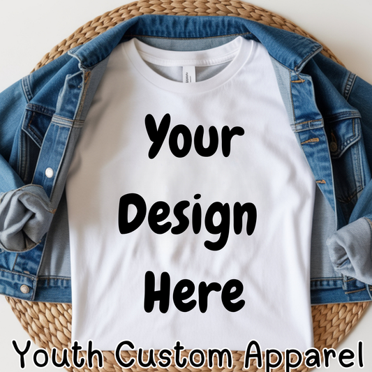 Youth Custom Sweater, Hoodie or Tee: Choose any DTF design